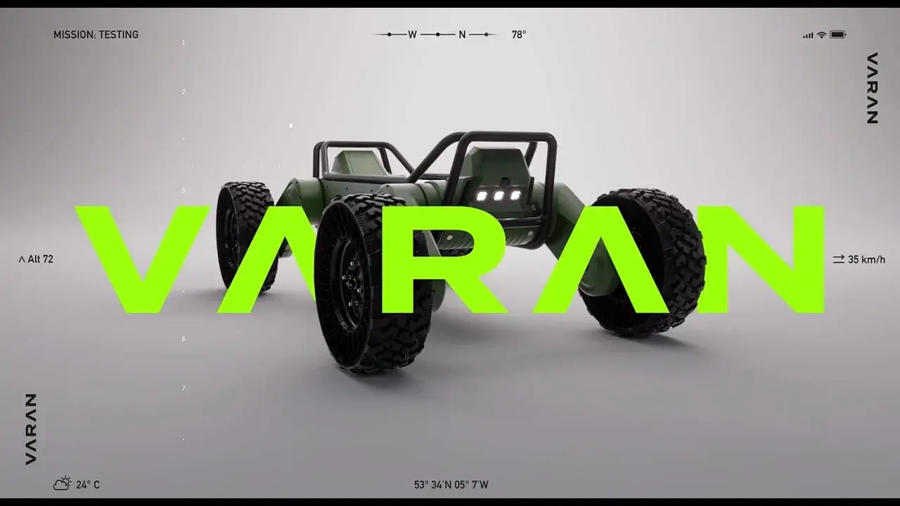 VARAN vehicle in the official VisionWave video thumbnail